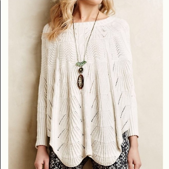 Anthropologie Sweaters - Anthropologie | Mirabelle Knitted Poncho Sweater